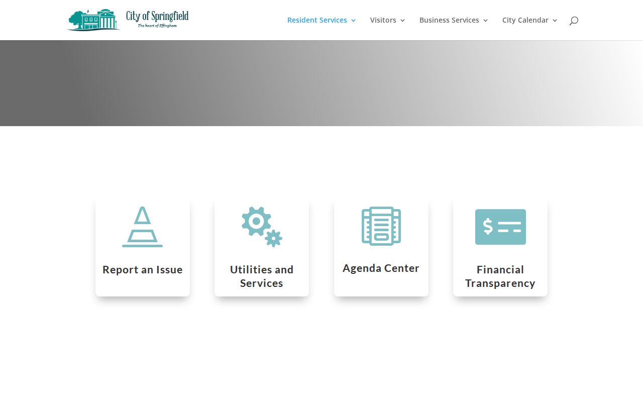 City of Springfield official services page for Effingham County police and arrest records